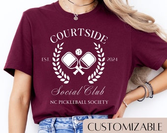 Custom Pickleball Social Club Shirt voor Pickleball Lover Cadeau voor Pickleball Team Shirt voor Pickleball Player T-Shirt voor Pickleball Friend