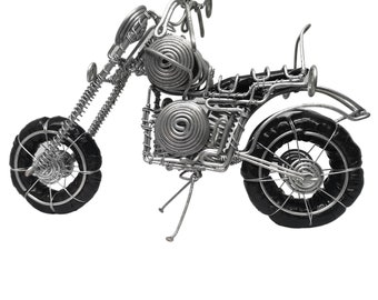 Wire Harley Davidson, Handmade Harley Davidson Motorbike, Wire Motorbike, Motorbike Ornament, Harley Davidson Gift, Gift for him, Biker,