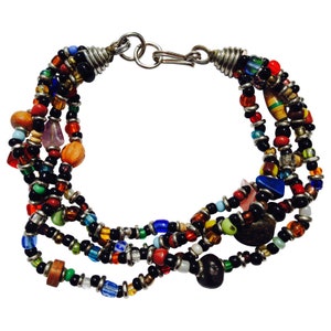 Multicolour beaded bracelet, African bracelet, Beaded bracelet, fair trade bracelet, Trade Bead bracelet, Summer Bracelet,Colourful Bracelet