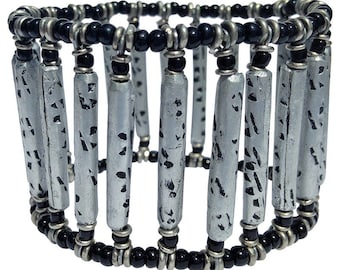 Aluminium Rolled Bracelet, Recycled Aluminium Bracelet, Silver Colour Bracelet, Recycled Bracelet, Gift for Her, Unique Bracelet, Unisex