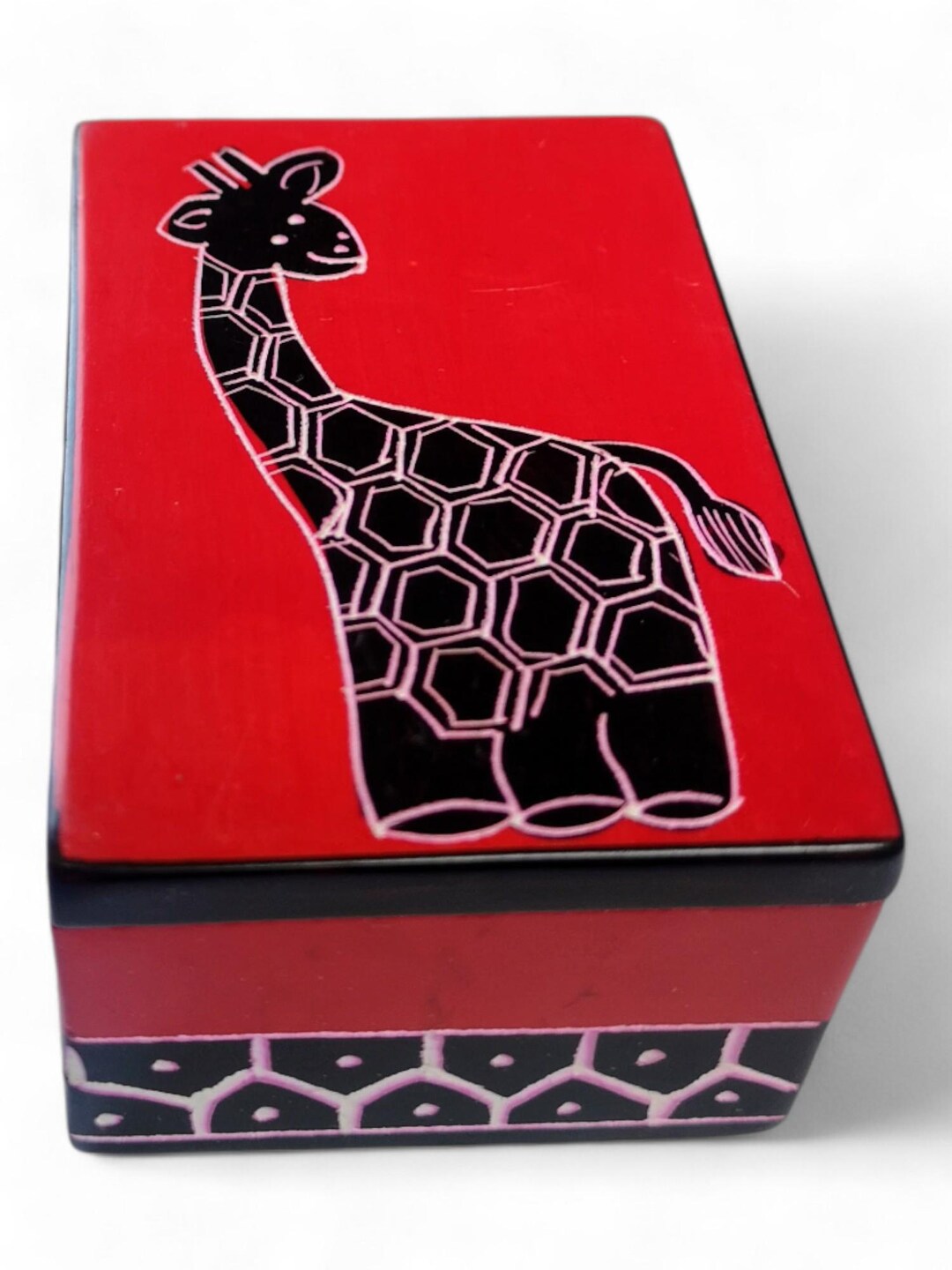 Box File Giraffe Soapstone Earring Box, Unique Design Trinket Boxes, Giraffe Soapstone ...