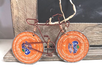 Strawberry Fanta Bike Decoration, Fanta Bike Decoration, Cyclist Gift, Gift for Cyclist, Fanta gift, Bike ornament, Cyclist ornament