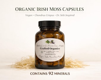 Organic Irish Moss Capsules – Vegan *Chondrus Crispus* | Dr. Sebi Inspired