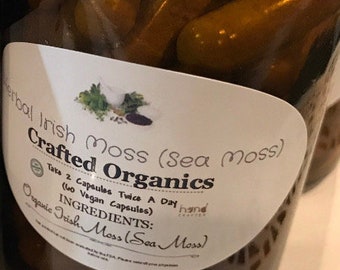 Organic Irish Moss Capsules – Vegan *Chondrus Crispus* | Dr. Sebi Inspired