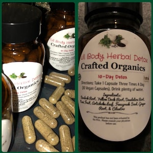 New! Herbal Full Body Detox—Organic Capsules + Free Detox Guide!