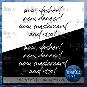 Jetzt, Dasher! | Digitaler Download, Sublimation Design, PNG & SVG Datei