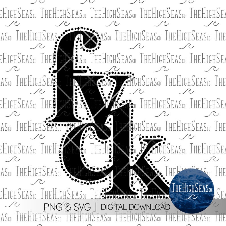 fvck Digital Download, Sublimation Design, PNG & SVG file image 1