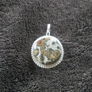 Leopard Skin Jasper necklace pendant New Listing