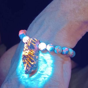 UVJewel and Sea Sediment beaded adjustable wrist bracelet