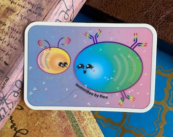 Bee and B cell partially holographic STICKER