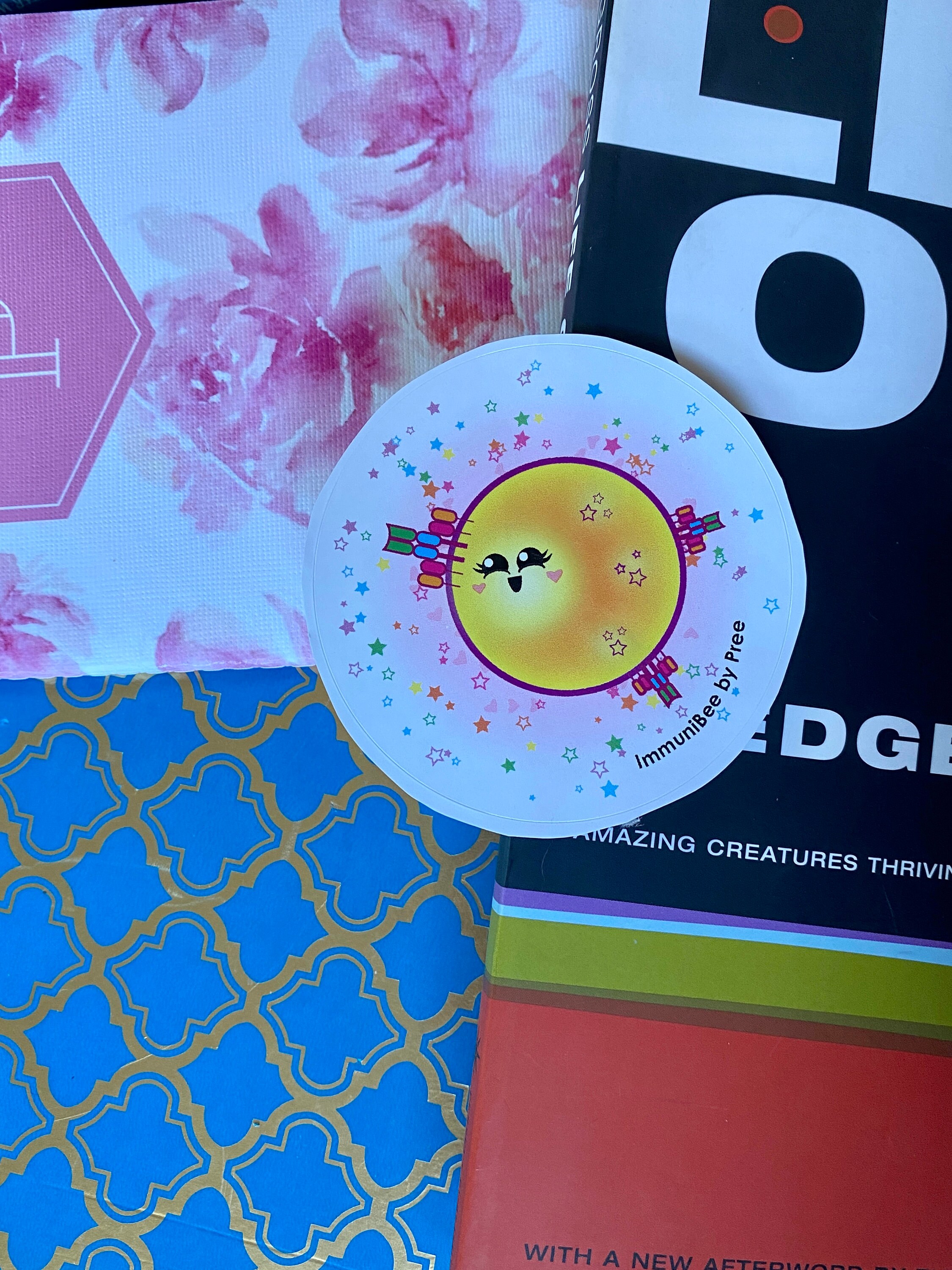 T Cell With Starry Cytokines STICKER - Etsy