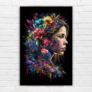A beautiful woman, AI Art, Wall Art, AI Generated Art, Digital Art Print, Digital Download, Digital Art, Abstract, Printable AI Art