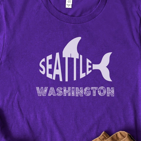 Seattle Washington T-shirt, Orca Whale T-Shirt, Seattle T-Shirt, Trendy Tshirt, Seattle Gifts, Seattle Tees, Seattle WA, Unisex T-Shirt