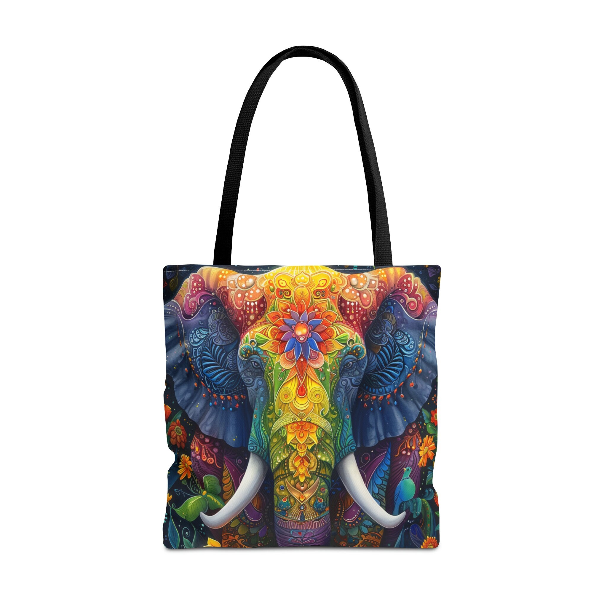 Elephant Boho Tote Bag: Colorful Pop Art Design - Etsy
