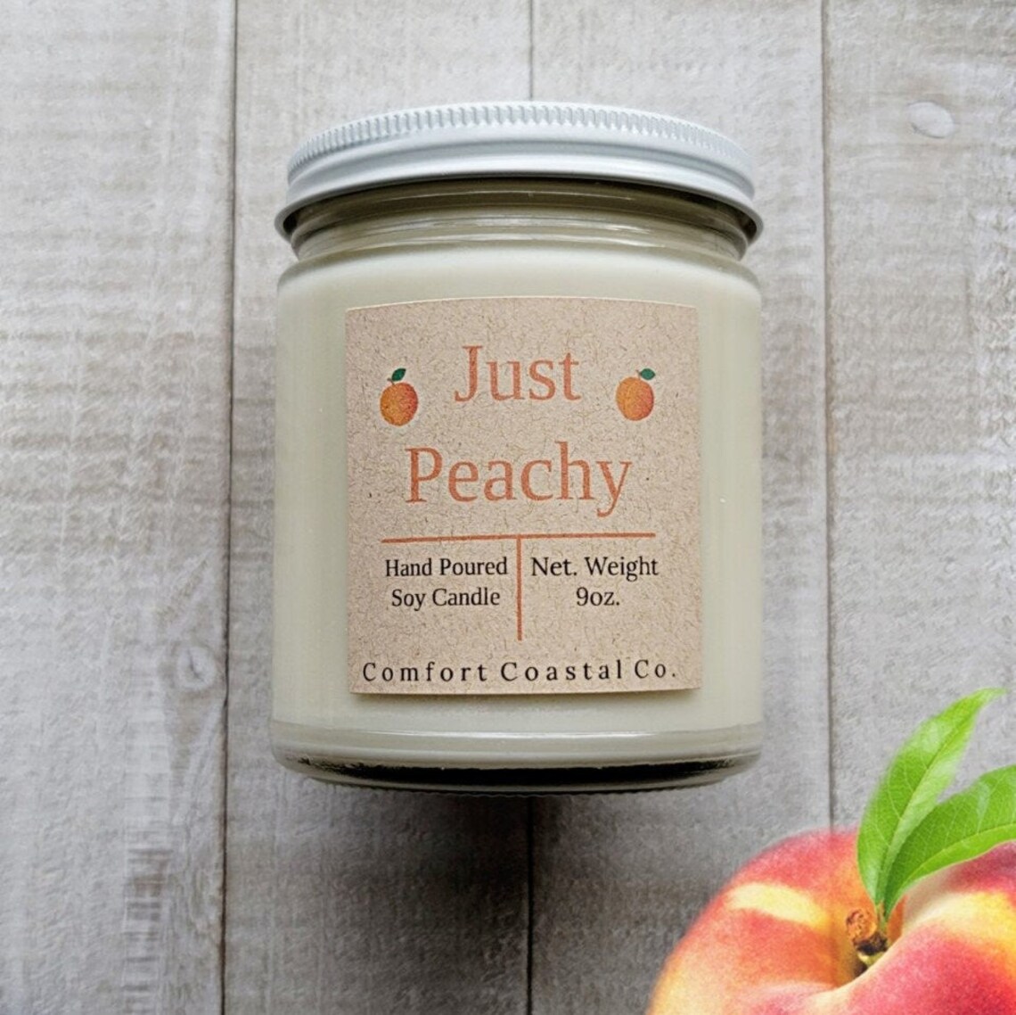 Just Peachy Candle Peach Candle Peach Candle Etsy
