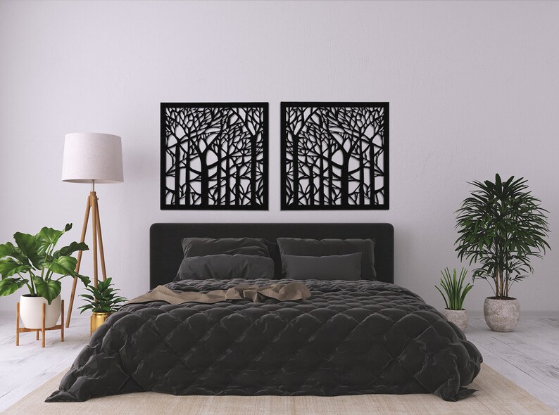 3D Decorative Wood Wall Panel FOREST 60 Cm Wall Picture - Etsy