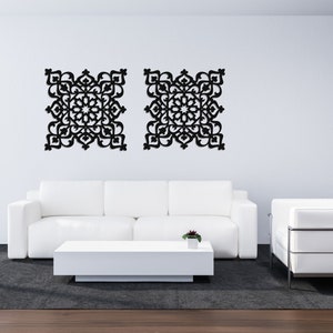 3D stylish wood wall art decor, MOROCCAN PANEL, arabic wall art, islamic wall decor, living room, decorative wooden wall panel, arabesque