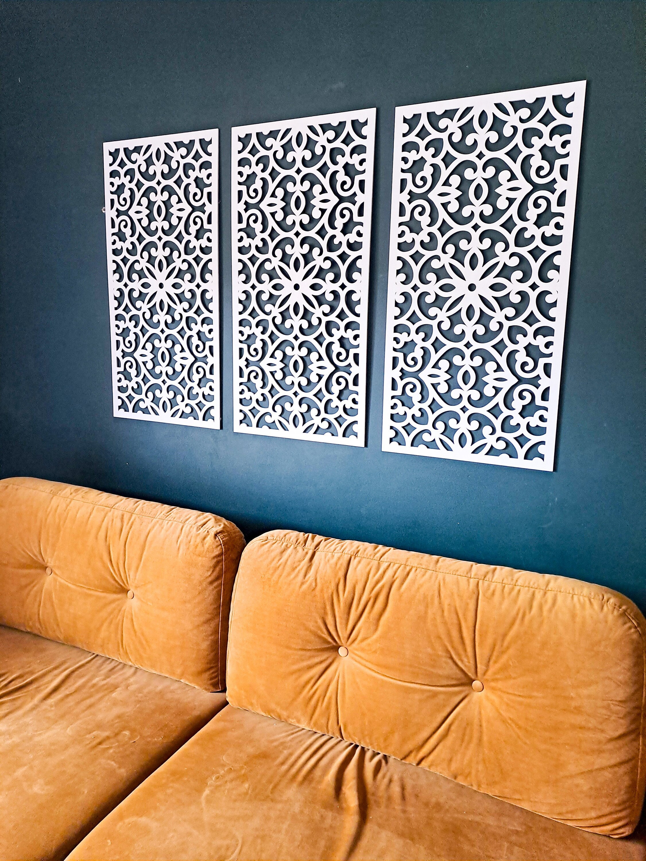 Panneau Décoratif Mural 3D Ajouré GIOVANNA - Ornement 53 Cm - NEUF