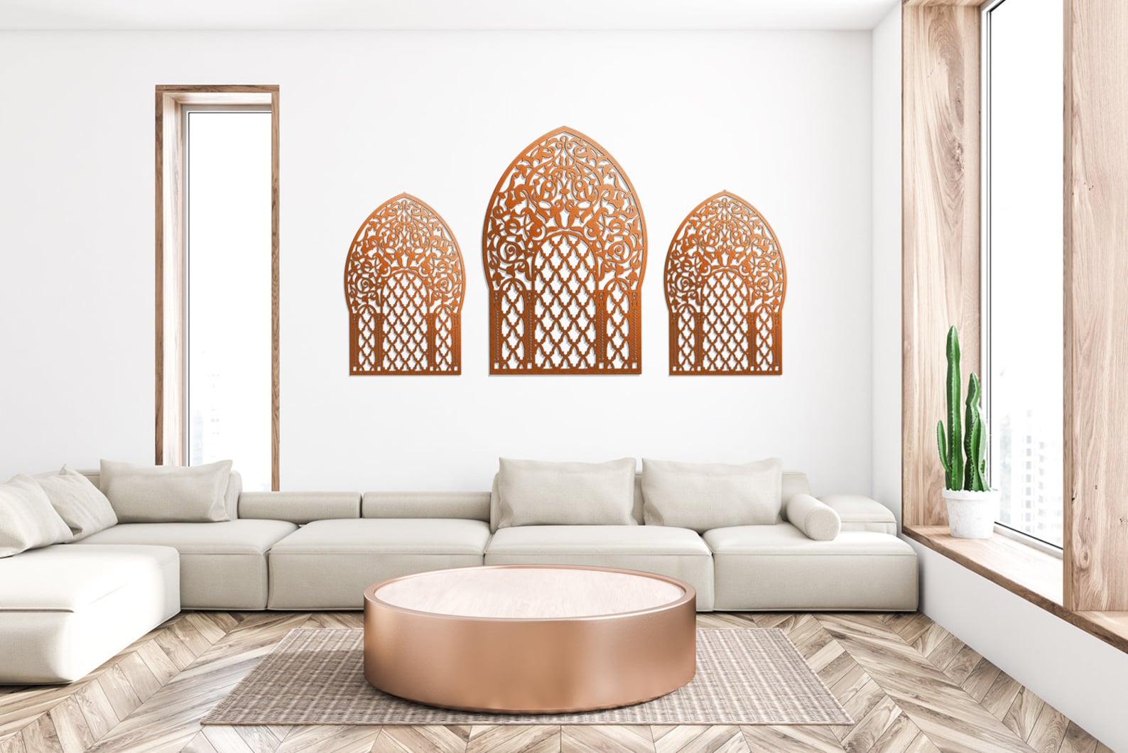 3D stylish wood wall art decor MOROCCAN ARABIC openwork wall Etsy