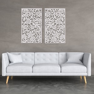 3D stylish wood wall art decor, FLOWERS, openwork wall decor, ornament painting, decorative wooden wall panel, floral wall decor, flower art