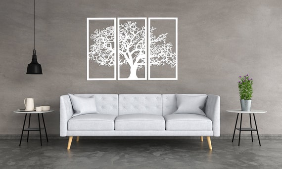 3d Stylish Wood Wall Art Decor Tree Of Life Wall Picture Etsy