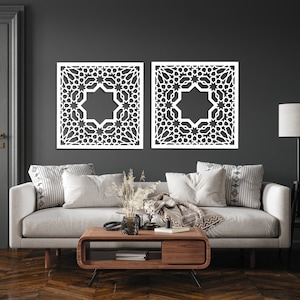 3D MOROCCAN WALL art decor, ALHAMBRA,  wooden, decorative  wall panel, star, large wall decoration, islamic, arabic, oriental accent