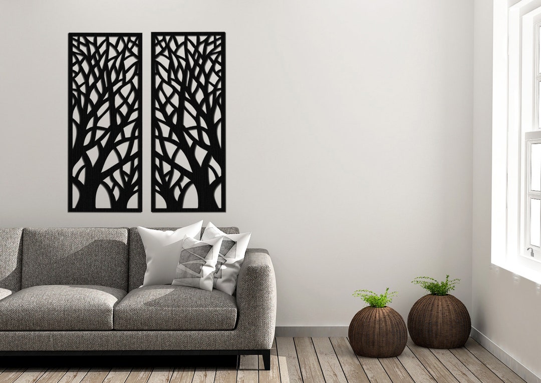 3D Decorative Openwork Panel Forest Wall Picture Wall Decor - Etsy
