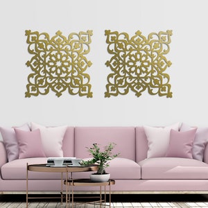 3D stylish wood wall art decor, MOROCCAN PANEL, arabic wall art, islamic wall decor, living room, decorative wooden wall panel, arabesque