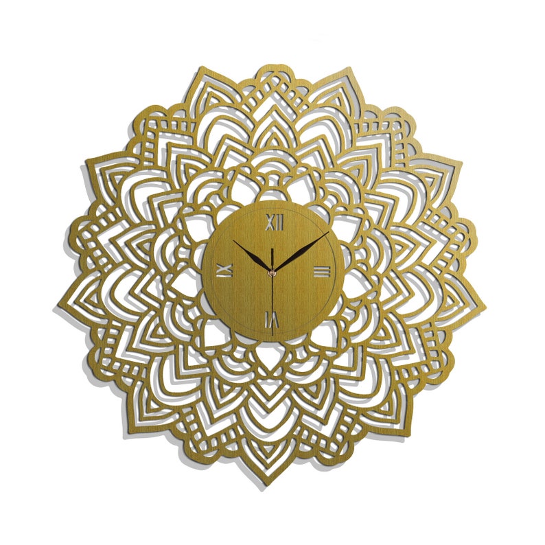 Stylish Wall Clock LACE Wooden Wall Clock Wall Art Etsy