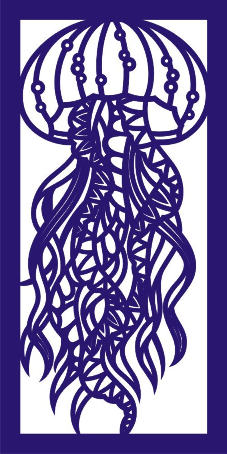 3D COASTAL SEA Marine Wall Art DECOR Set of 2 Jellyfish Etsy