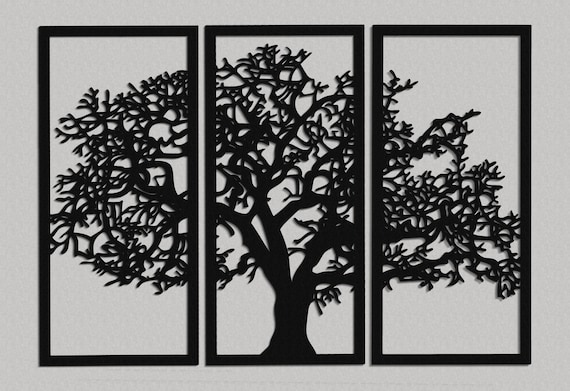 3d Stylish Wood Wall Art Decor Tree Of Life Wall Picture Etsy