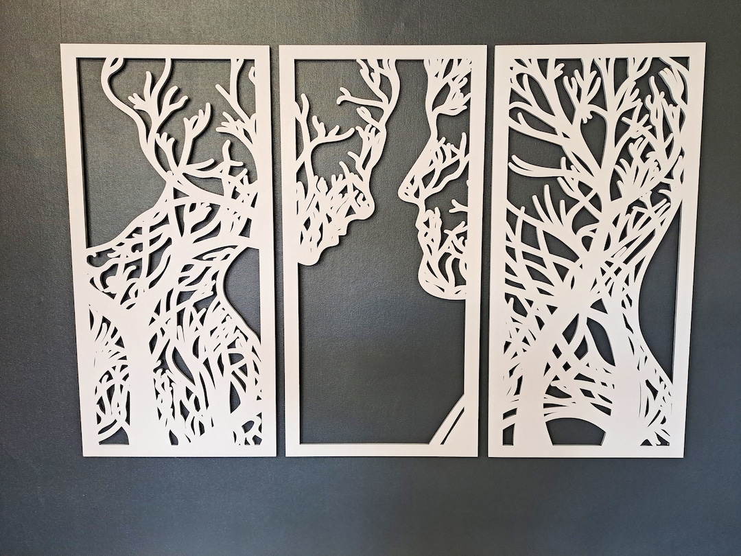 Panneau Décoratif Mural 3D Ajouré GIOVANNA - Ornement 53 Cm - NEUF