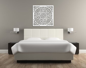 Decorative ornament wooden decor GIRALDA, 60 cm, arabesque decor, Decorative, moroccan wall panel, wood wall art, ornament, arabic, islamic