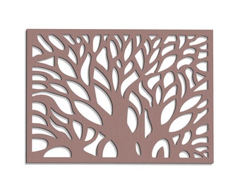 3D decorative openwork panel, forest wall picture, wall decor, ornate wall graphics, tree motif decor, wood wall art, ornament, living room