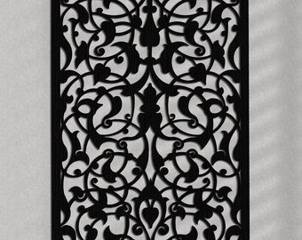 3D ornament wood wall art decor, MOROCCAN, ARABIC frame, arch, wall decor, arabic ornament, living room, decorative wooden wall panel, gift