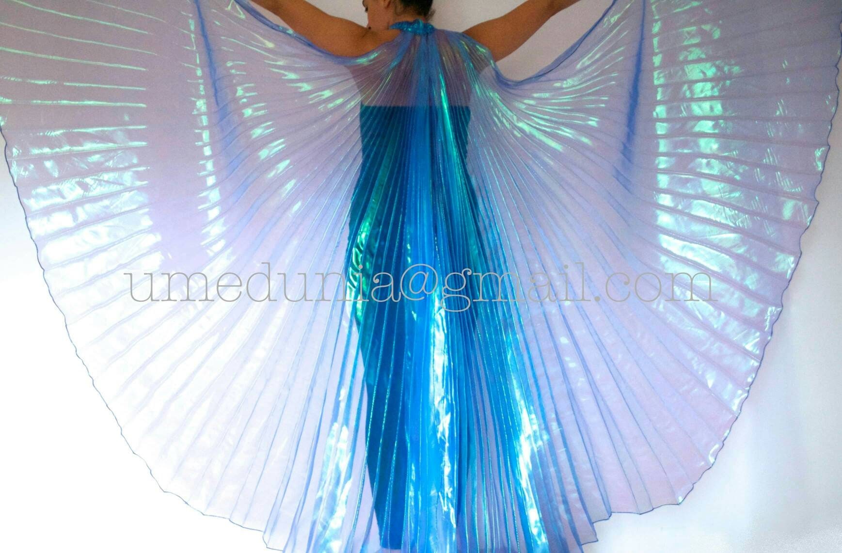 Winged Sirenny Spinning Voile De Danse 135 Cm, Ruban Poi En Soie