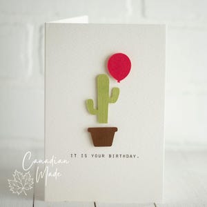 C'est votre anniversaire - Carte d'anniversaire cactus