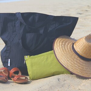 Sac Baja Très grand cabas de voyage, de yoga, de sport, résistant à l'eau et résistant à l'eau Black