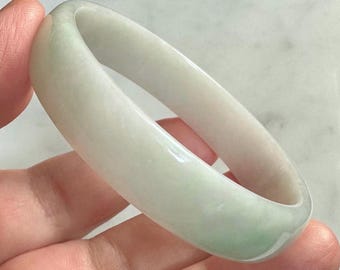 Certified Grade A 51mm Jadeite Bangle