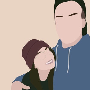 Benutzerdefinierte digitale illustated Portraits