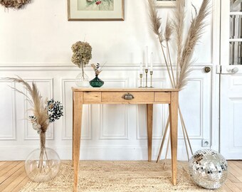 Bureau Chêne, petite table années 50