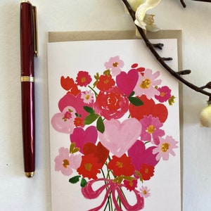 Tarjeta del Día de San Valentín; Dulce tarjeta de San Valentín; Tarjeta de Aniversario; Tarjeta Floral; Ramo de flores; Tarjetas navideñas; Papelería navideña