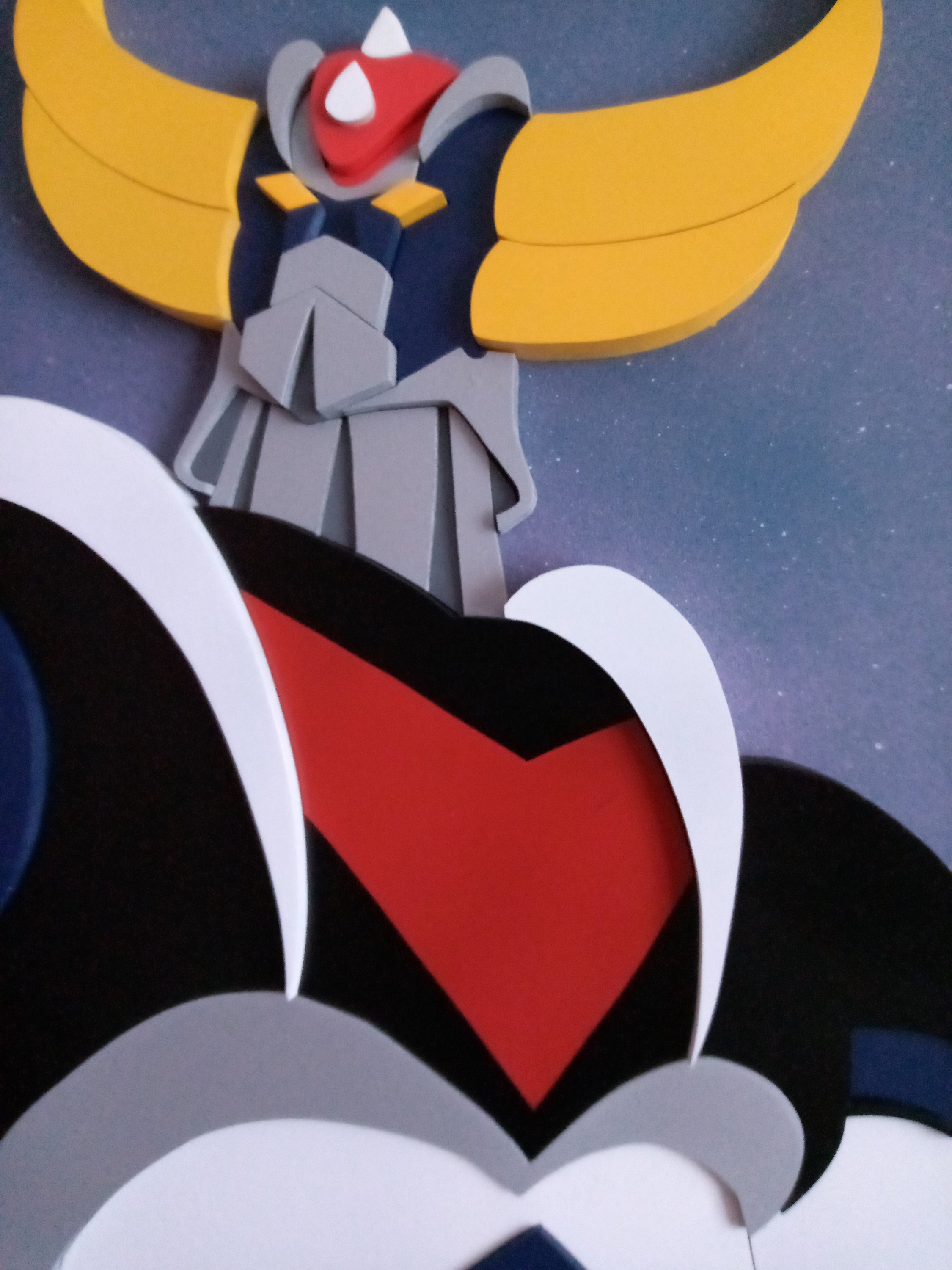 Tableau en Relief Bois de Goldorak/Grendizer