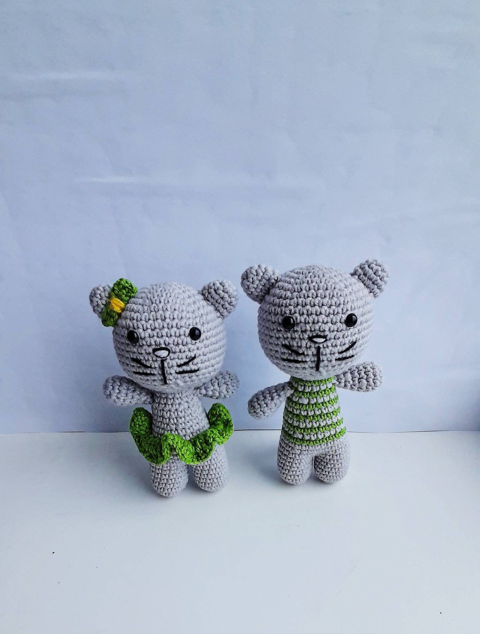 Stuffed animal. Pair cats. Toy animal. Children toy. Gift. Etsy