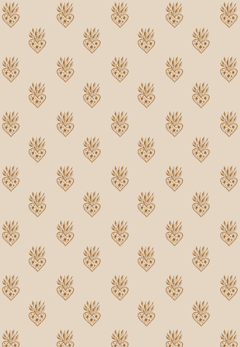Set of 3 Gift Wrap| Sacred Heart Wrapping Paper Love Gift Wrap Scrapbook Paper Wrapping Paper Birthday Sacred Heart Love