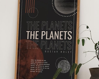Gustav Holst, The Planets Poster | Classical Music Concert Print