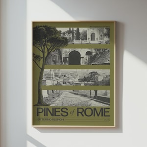 Pines of Rome by Ottorino Respighi Concert Print | Classical Music Poster