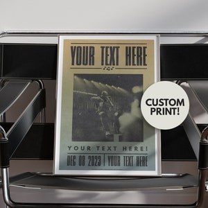 Custom Concert Poster | Personalized Music Print | Vintage Music Showprint