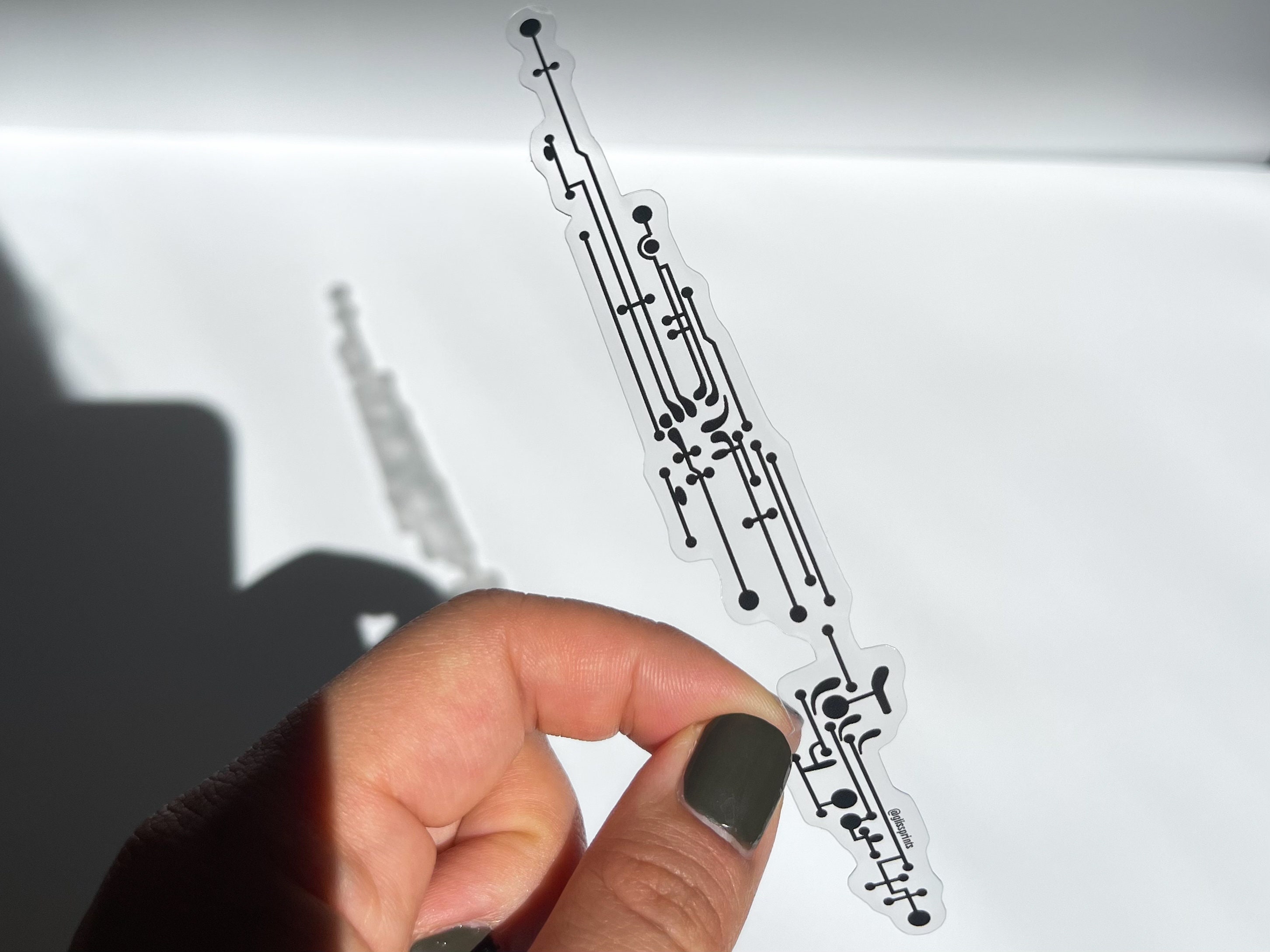 Bassoon Keys Clear Sticker | Music Sticker - Etsy
