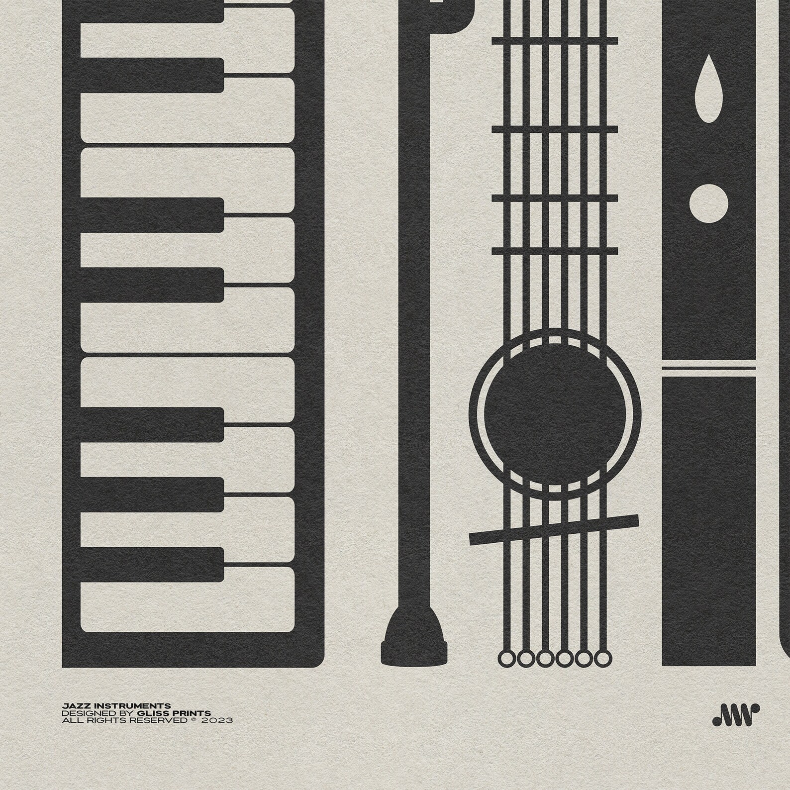 Jazz Instruments Poster | Music Print | Music Room Decor - Etsy